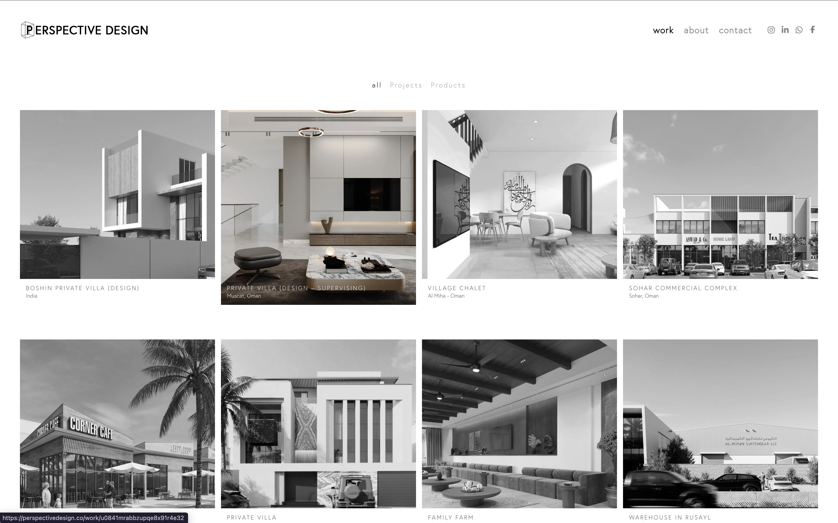 Preview of Perspective Design website